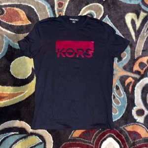 Michael Kors Black & Red Logo T-Shirt